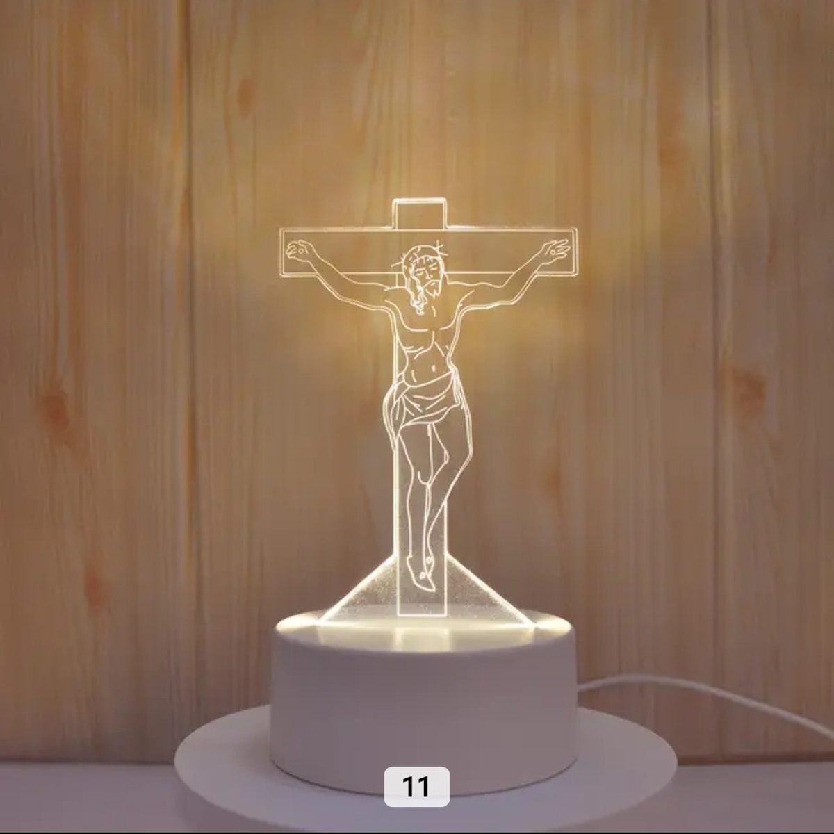 Veilleuse 3D Le Crucifix